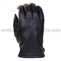 Black leather gauntlet...