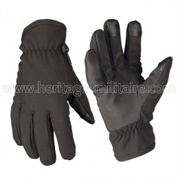 Gloves softshell (pair) black