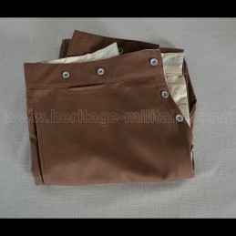 Pantalon en canevas marron