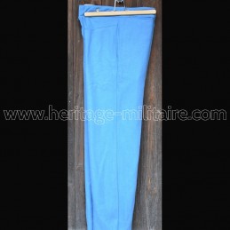 Pantalon laine bleu ciel clair