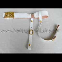 White leather Belt of...