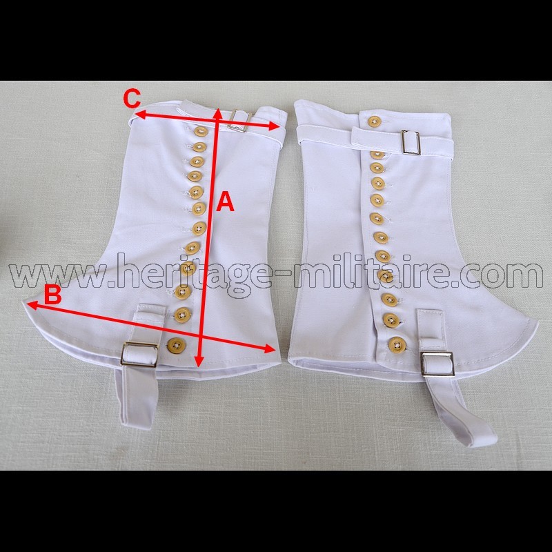Gaiters parade in white linen