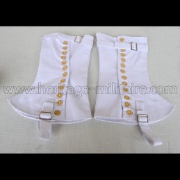 Zouave gaiters in white...
