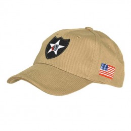 Baseball cap 2ND INFANTRY sand