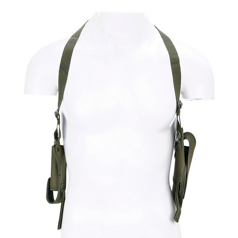 Holster d'épaule de luxe vert armée