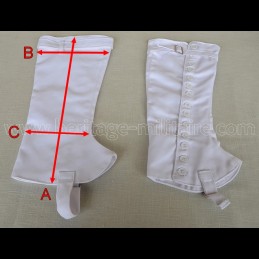 White canvas gaiters, high...