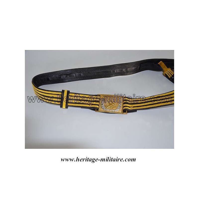 Ceinturon porte sabre d'officier de parade Ceinturon porte sabre d'officier de parade