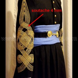 Soutache dorée 4 mm