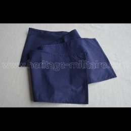 Cravate en coton bleu marine