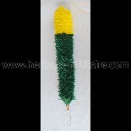 Plumet vert / jaune 45 cm