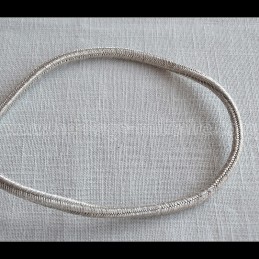 Silver square cord 6mm x 6mm