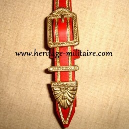 Sabretache straps officier with 2 keepers and braid