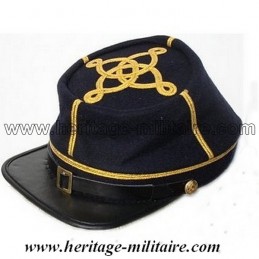 CS officer cap navy blue golden stripe