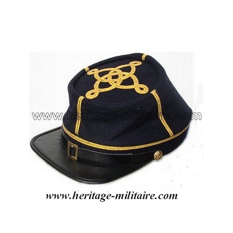 CS officer cap navy blue golden stripe