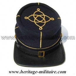 CS officer cap navy blue golden stripe