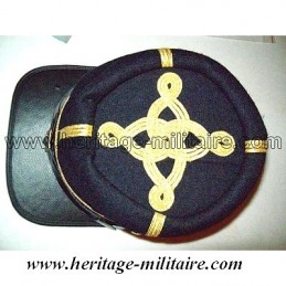 CS officer cap navy blue golden stripe