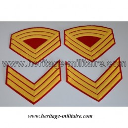 Chevrons des "Marines" et zouaves