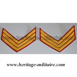 Chevrons des "Marines" et zouaves