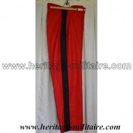 Pantalon d'officier français rouge bande noire Napoleon III