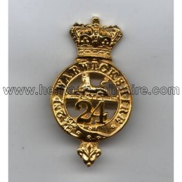 Insigne de beret Britannique du "24ème régiment à pied" 1879