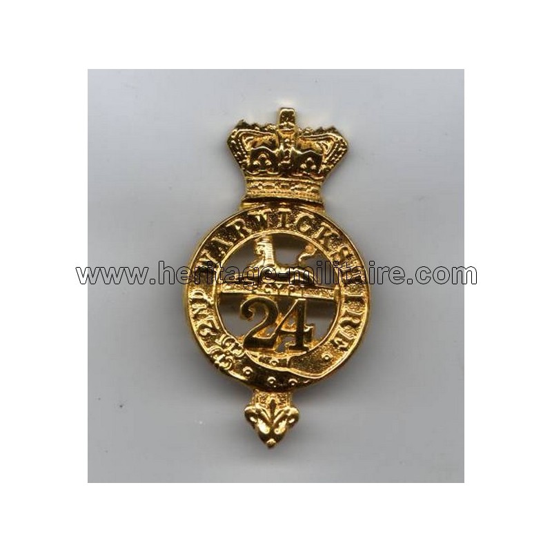 Insigne de beret Britannique du "24ème régiment à pied" 1879