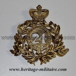 Insigne de casque Britannique du "24ème régiment à pied" 1879