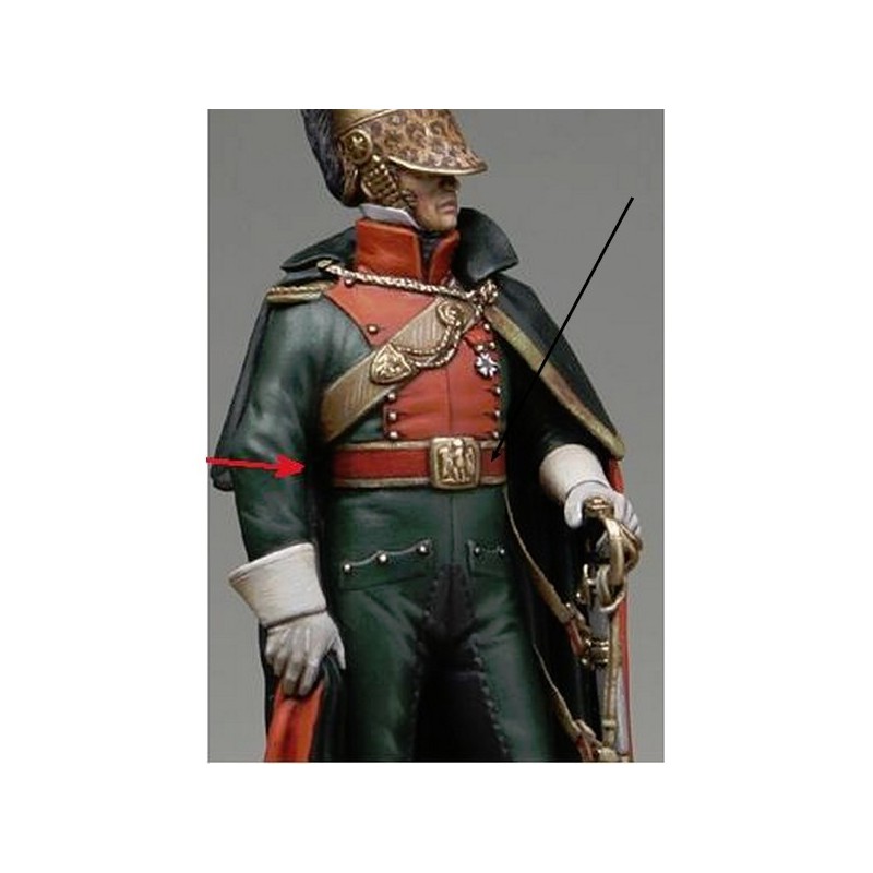 Ceinturon d'officier de chevau-legers Lanciers avec bélières de sabre
