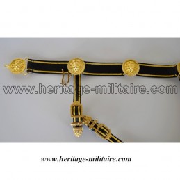 Ceinturon d'officier avec soutache (galon)