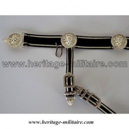 Ceinturon d'officier avec soutache (galon)