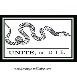 Drapeau USA Unite or Die "1777"