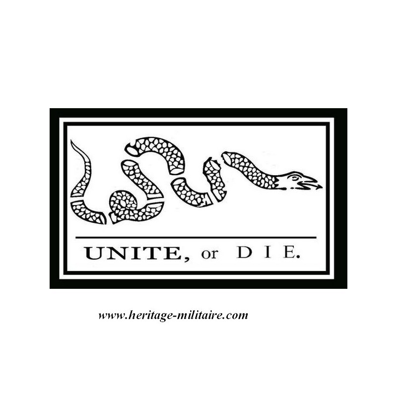 Drapeau USA Unite or Die "1777"