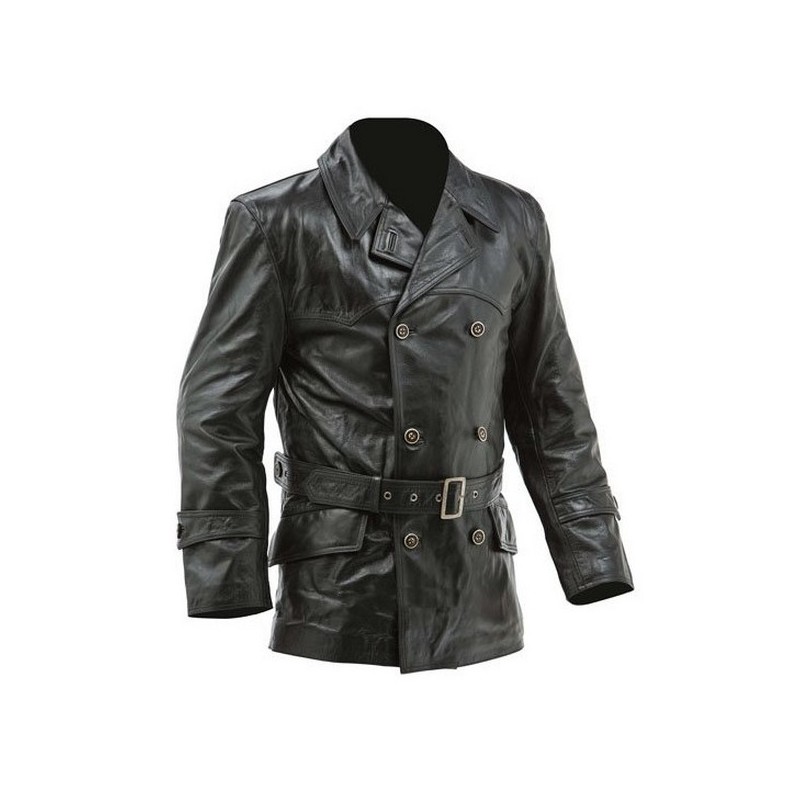 Veste en cuir de pilote de chasse Allemand mod2 WWII