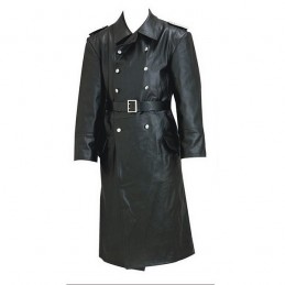 Germain leather officer trench coat WWII