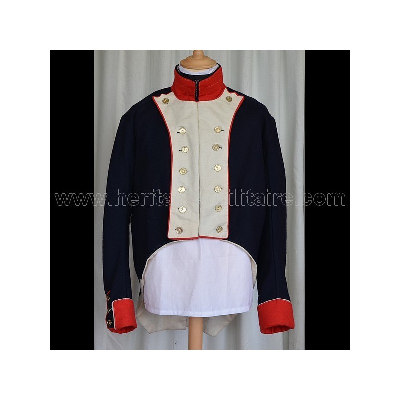 Habit veste infanterie 1808 Napoléon 1er