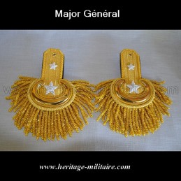 Épaulettes d'officier de parade dorées à franges 1832-1871 USA