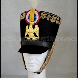 Shako d'officier d'infanterie de la garde 1805 Napoléon 1er