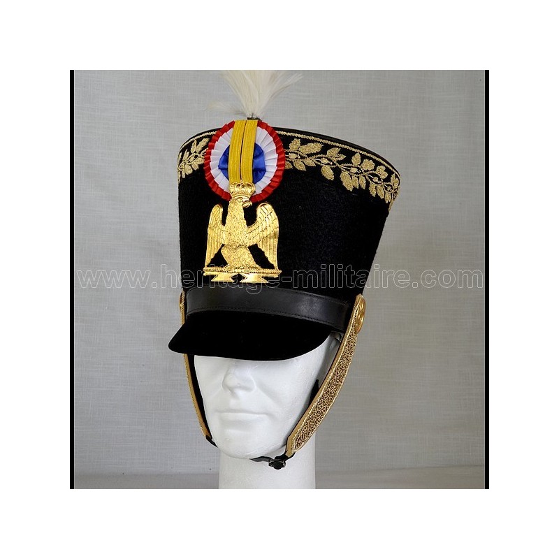 Shako d'officier d'infanterie de la garde 1805 Napoléon 1er