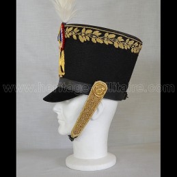 Shako d'officier d'infanterie de la garde 1805 Napoléon 1er