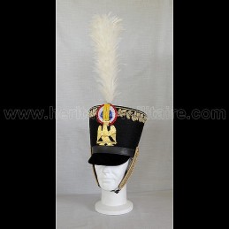 Shako d'officier d'infanterie de la garde 1805 Napoléon 1er