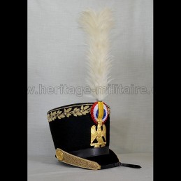 Shako d'officier d'infanterie de la garde 1805 Napoléon 1er