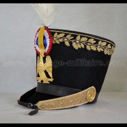 Shako d'officier d'infanterie de la garde 1805 Napoléon 1er