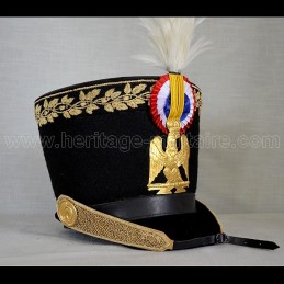 Shako d'officier d'infanterie de la garde 1805 Napoléon 1er