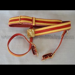 Saber belt type officer complete with sabretache straps and with braid