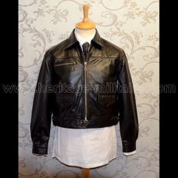 Blouson en cuir de pilote de chasse Allemand WWII mod 1