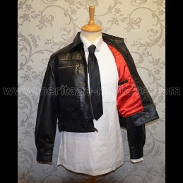 Blouson en cuir de pilote de chasse Allemand WWII mod 1