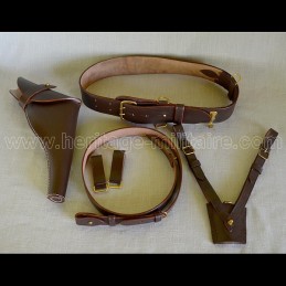 English officer belt set "Sam Browne" mod 1860 UK WWI WWII