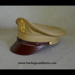 Casquette d'officier pilote USAAF "Cap Crusher" chinos