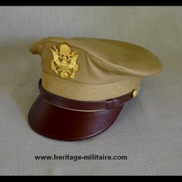 Casquette d'officier pilote USAAF "Cap Crusher" chinos