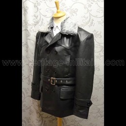 Veste  en cuir Officier "Kriegsmarine" Allemande WWII