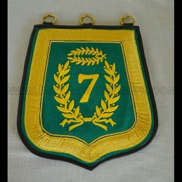 Sabretache 7ème hussard troupe brodée N1er